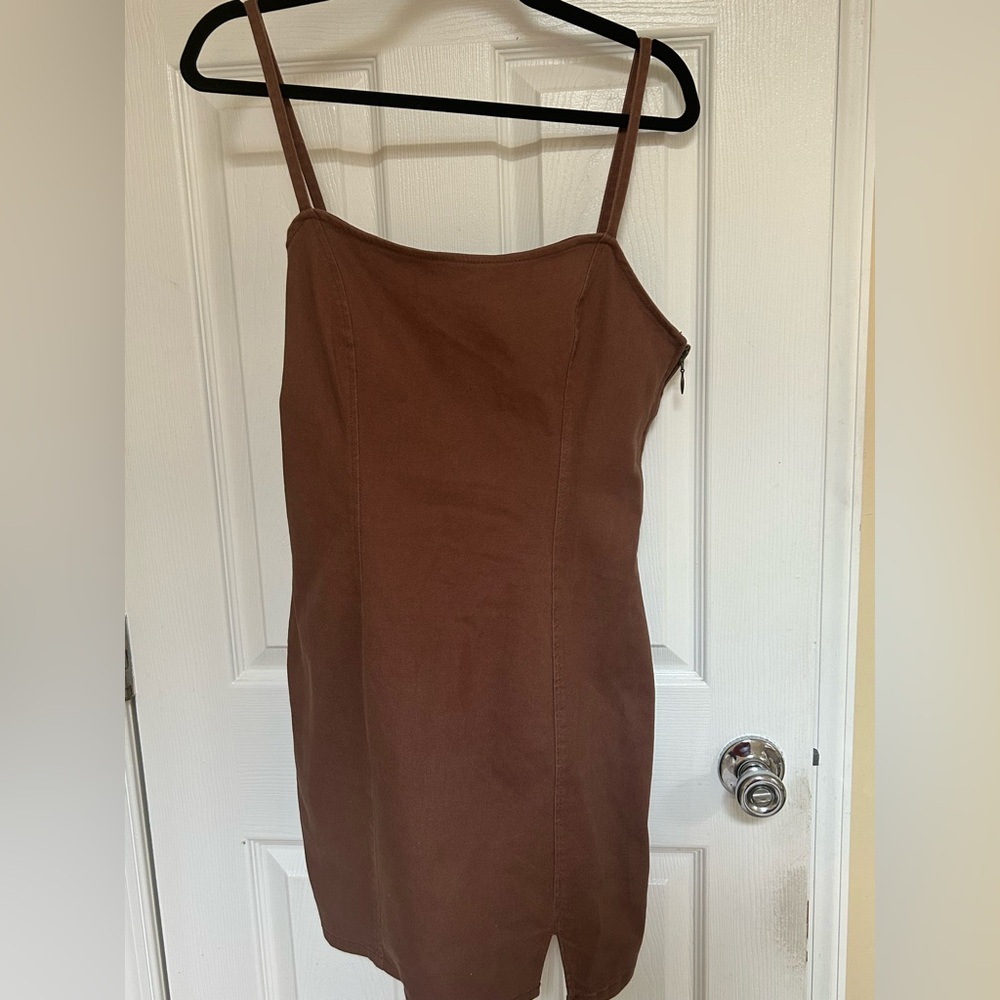 H&M Brown Mini Dress
